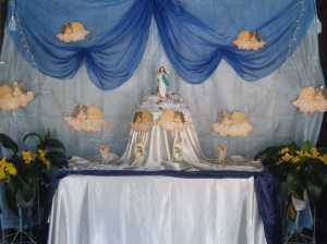 Altare "Reina de los Ángeles" de la Familia Aldana Cruz